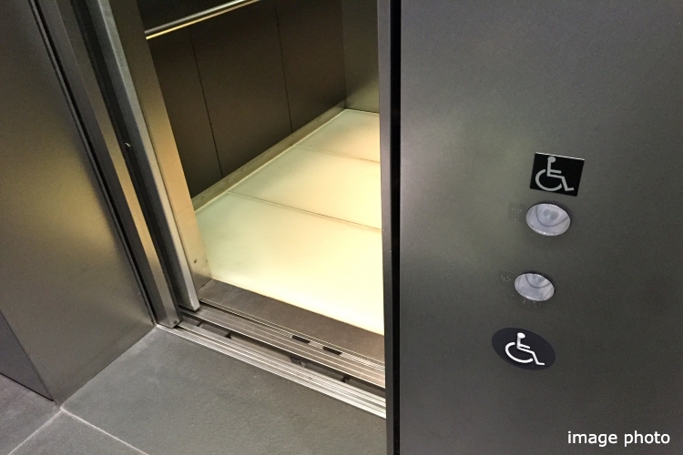 メガシティテラスの車椅子利用者対応エレベーターイメージ画像